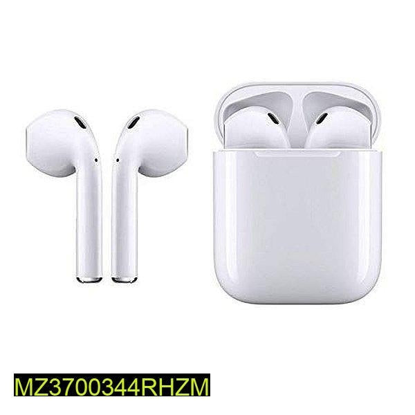 M12 Wireless Earbuds, White